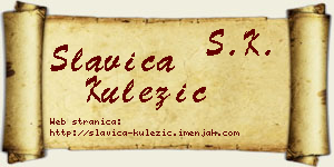 Slavica Kulezić vizit kartica